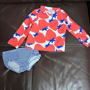 Baby Girl Swim Suit 🍓☀️